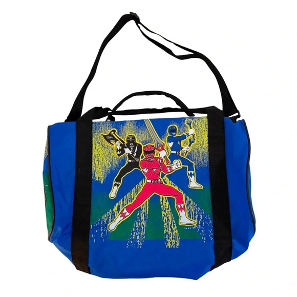 Vintage 1993 Power Rangers Slumber Mate Adjustable Shoulder Strap Bag
